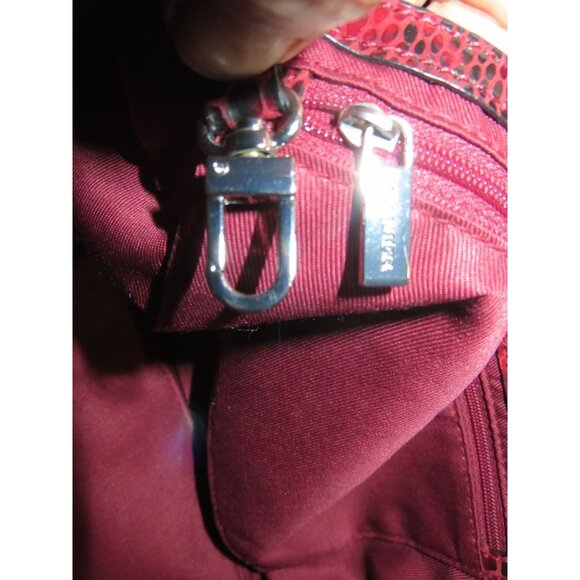 DANIER Italian leather python embossed snakeskin tote & small handbag twin set - Picture 10 of 16